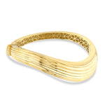 Load image into Gallery viewer, 14ct Onda Design Gold Cuff Gold Bracelet