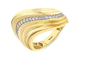 14ct Onda Design Gold Ring