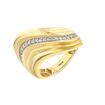 Load image into Gallery viewer, 14ct Onda Design Gold Ring