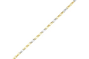 14ct Iki Colour Zincir Design Gold Bracelet