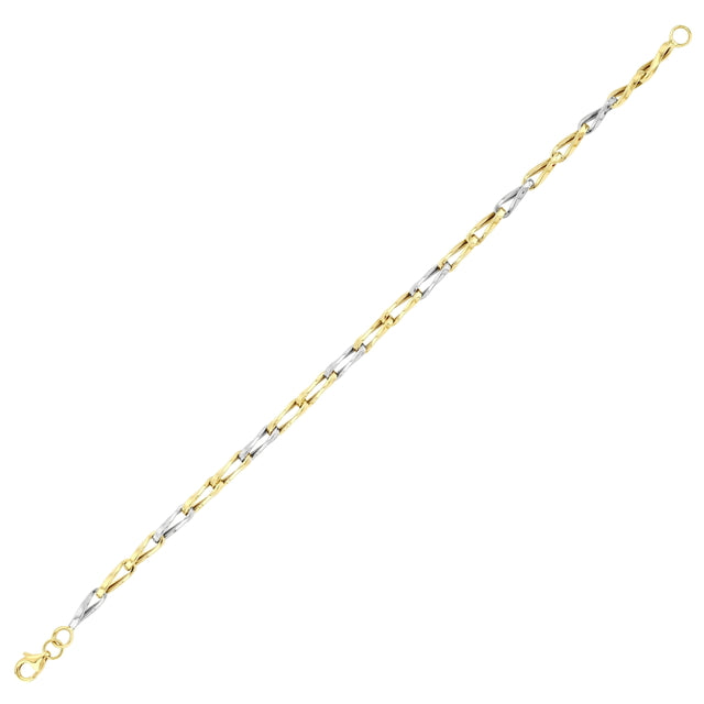 14ct Iki Colour Zincir Design Gold Bracelet