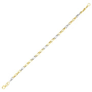 14ct Iki Colour Zincir Design Gold Bracelet