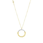 Load image into Gallery viewer, 14ct Dorika Hoop Design Gold Necklace