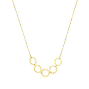 14ct Hoop Design Gold Necklace