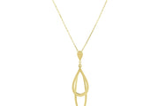 14ct Gocce Design Gold Necklace