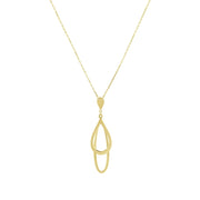 14ct Gocce Design Gold Necklace