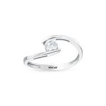Load image into Gallery viewer, 14ct Solitaire Design White Gold Ring