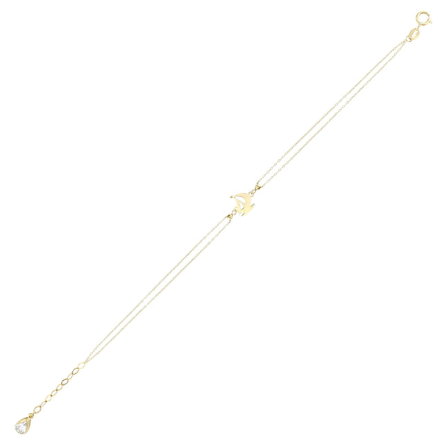 14ct Sail Design Gold Bracelet