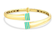 14ct Azul Design Gold Cuff Bracelet