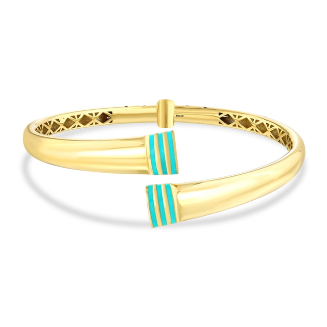 14ct Azul Design Gold Cuff Bracelet