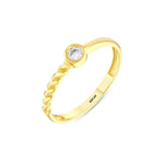 Load image into Gallery viewer, 14ct Gira Design Stone Set Gold Ring