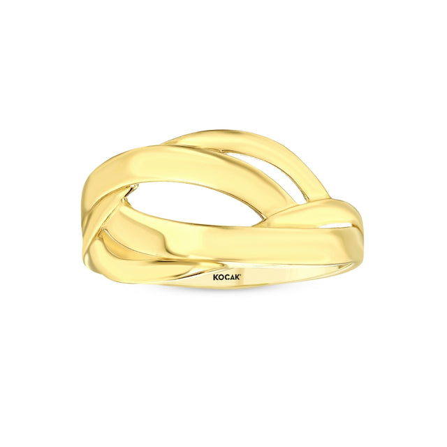 14ct Rosso Design Gold Ring