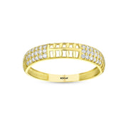14ct Stone Set Design Gold Ring