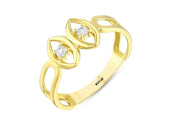 14ct Iki Goz Design Gold Ring