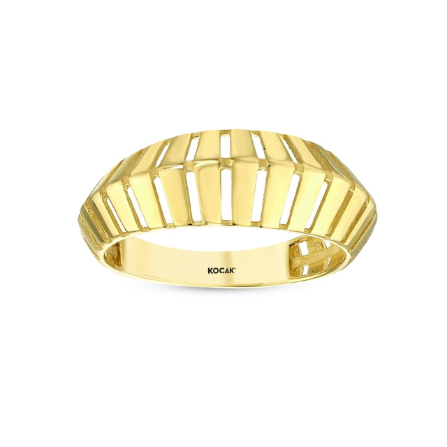 14ct Armor Design Gold Ring