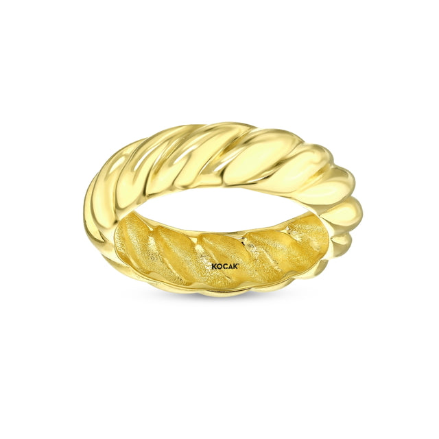 14ct Twist Design Gold Ring