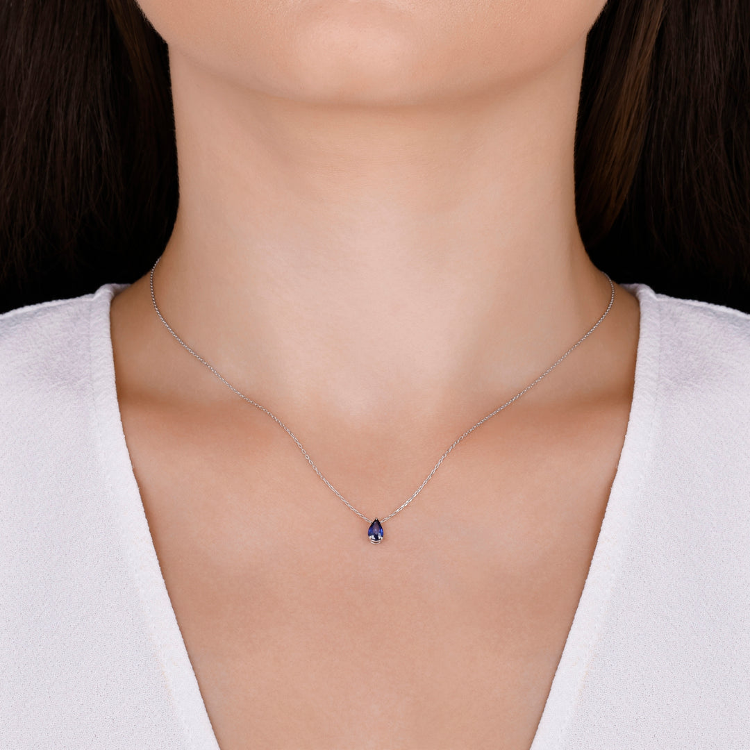 0.41 Karat Sapphire Necklace