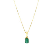 0.52 Karat Emerald Necklace