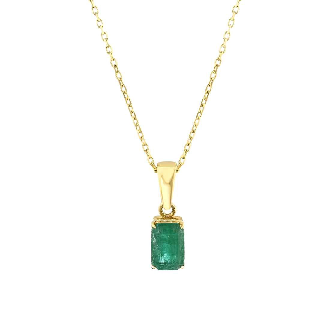 0.52 Karat Emerald Necklace