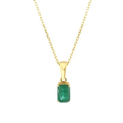 0.52 Karat Emerald Necklace