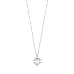 Load image into Gallery viewer, 14ct Baguette Stone Set Design Gold Necklace
