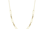 14ct Dorikali Paperclip Design Gold Necklace