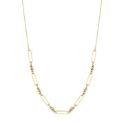 14ct Dorikali Paperclip Design Gold Necklace