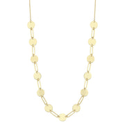 14ct Paperclip Design Gold Necklace