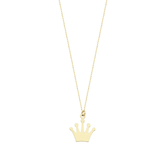 14ct Crown Gold Necklace