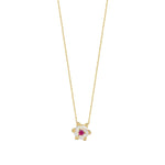 Load image into Gallery viewer, 14ct Flower Design Gold Necklace