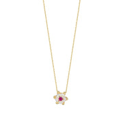 14ct Flower Design Gold Necklace