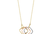 14ct Tri-Colour Design Gold Necklace