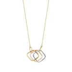 Load image into Gallery viewer, 14ct Tri-Colour Design Gold Necklace
