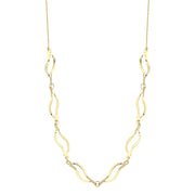 14ct Curved Design Gold Necklace