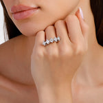 Load image into Gallery viewer, 2.22 Karat EF SI Diamond Five Stone Ring