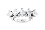 2.22 Karat EF SI Diamond Five Stone Ring