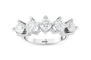 2.33 Karat EF SI Diamond Five Stone Ring