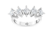 1.23 Karat FG SI Diamond Five Stone Ring