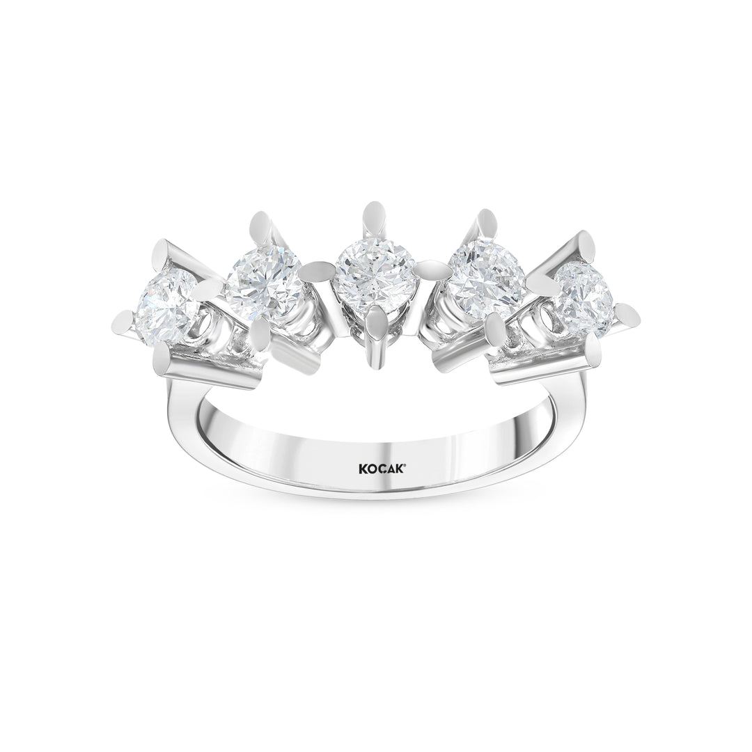 1.23 Karat FG SI Diamond Five Stone Ring