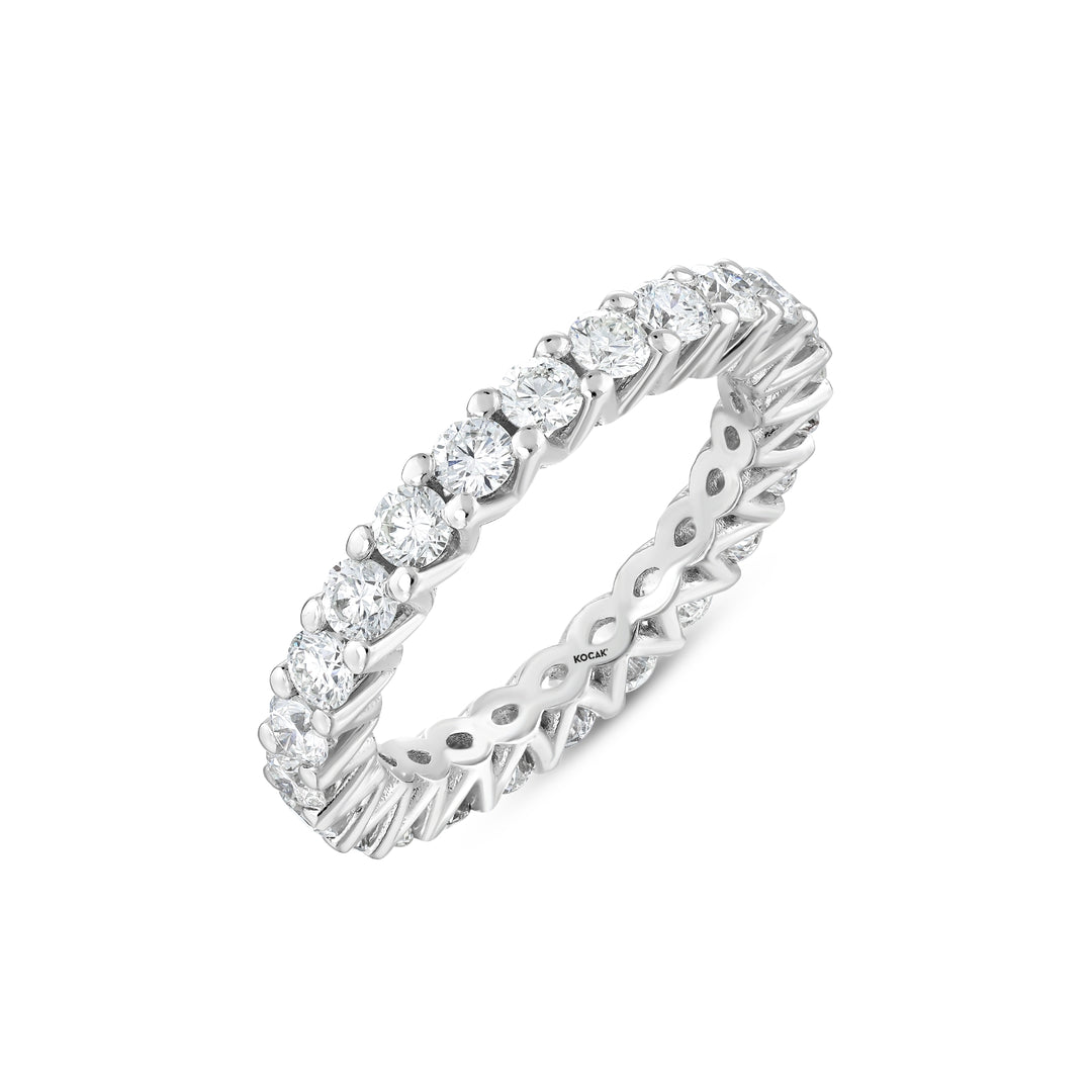 1.95 Karat GH SI Full Eternity Diamond Ring