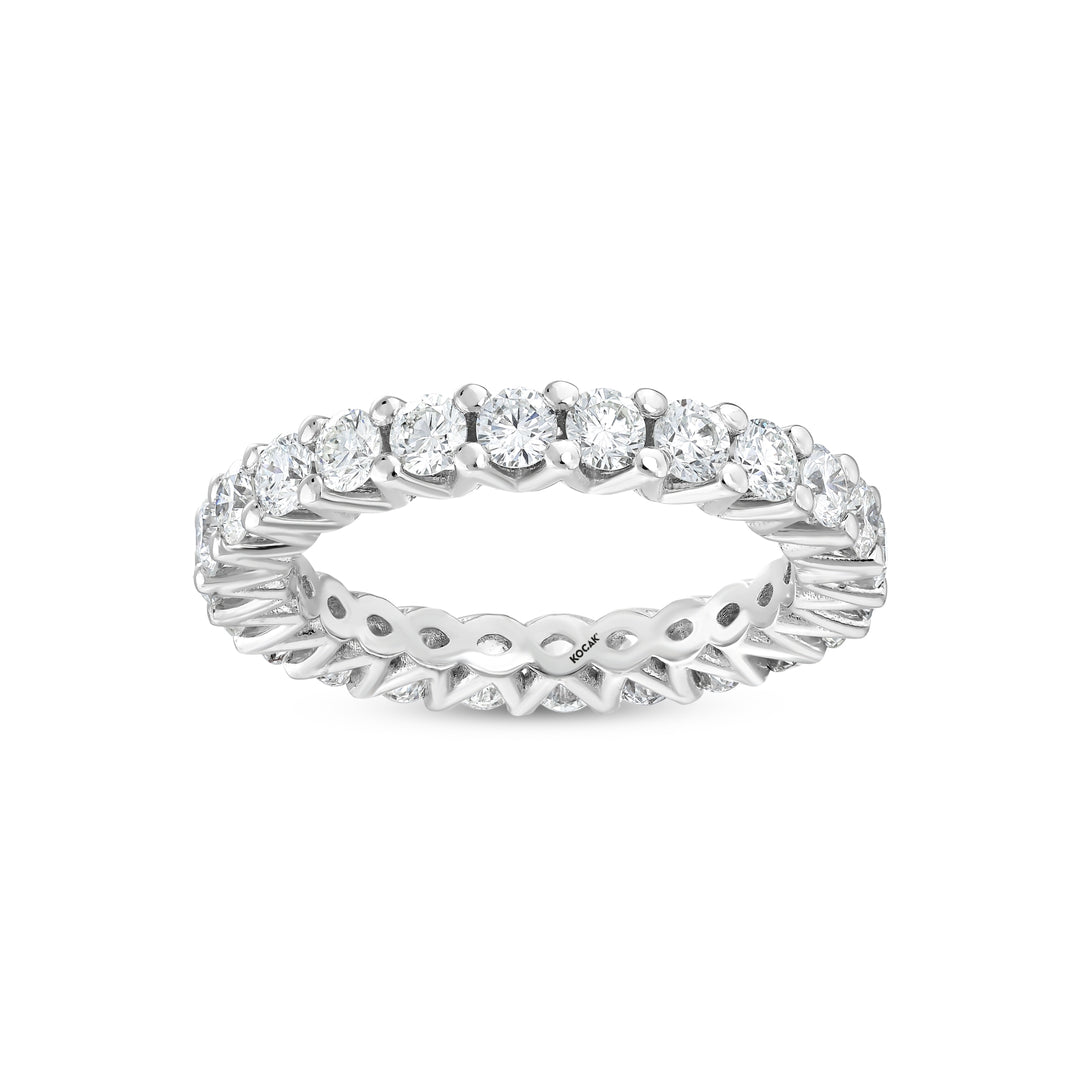 1.95 Karat GH SI Full Eternity Diamond Ring
