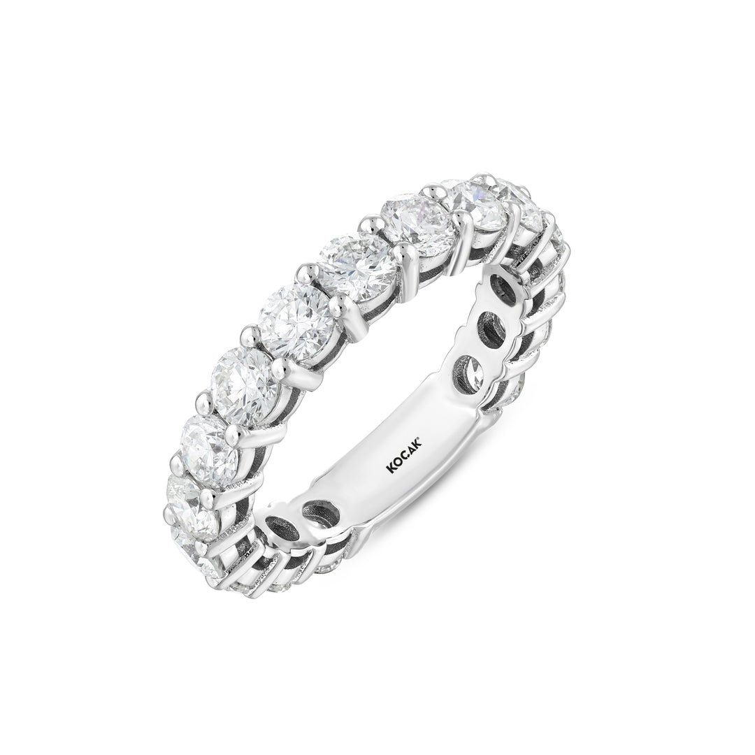 3.79 Karat FG SI Full Eternity Diamond Ring