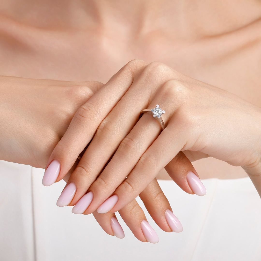 0.71 Karat FG SI Diamond Solitaire Ring