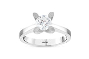 0.91 Karat EF SI Diamond Solitaire Ring