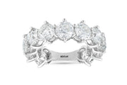 8.06 Karat GH SI Full Eternity Diamond Ring