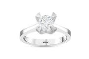 0.81 Karat EF SI Diamond Solitaire Ring