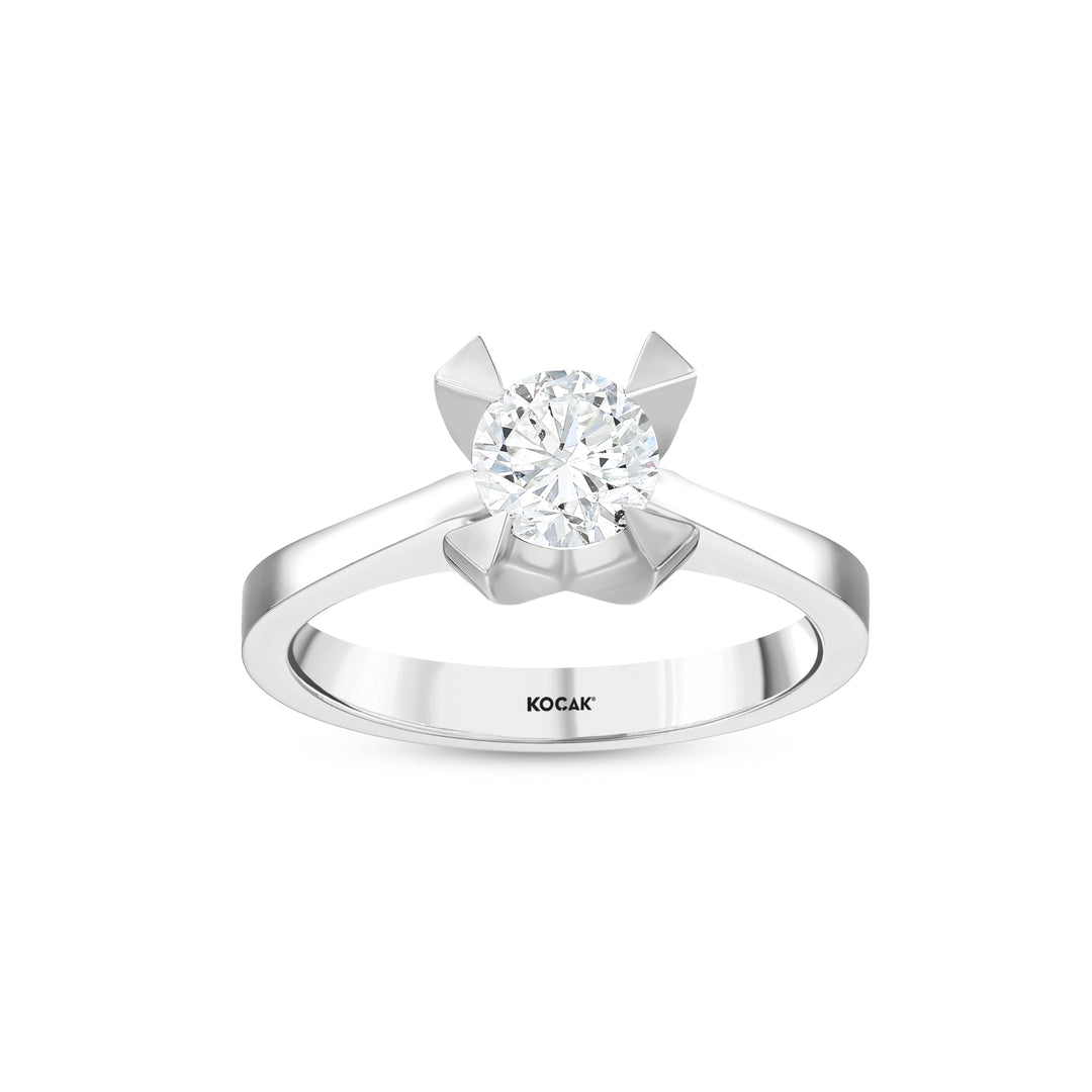 0.81 Karat EF SI Diamond Solitaire Ring