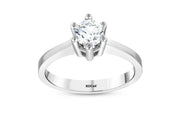 0.61 Karat EF SI Diamond Solitaire Ring