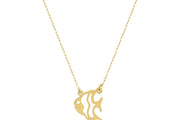 14ct Fish Design Gold Necklace