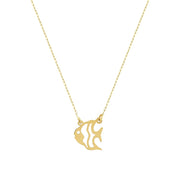 14ct Fish Design Gold Necklace